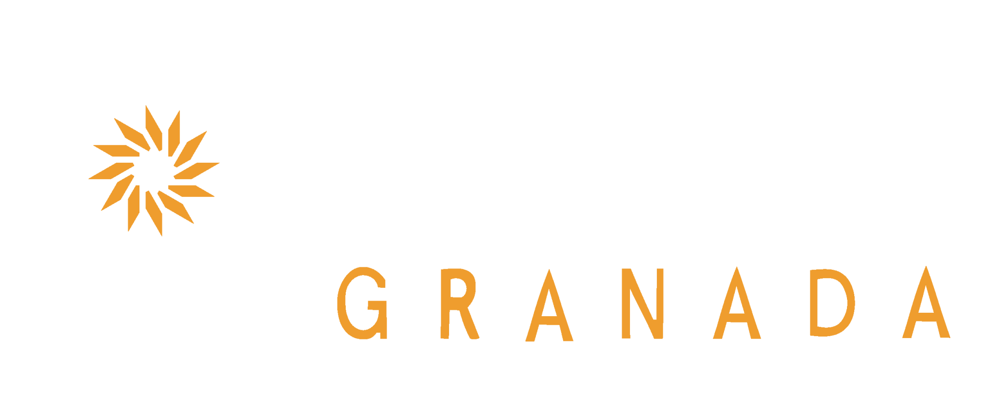 logo rotulos en granada blanco naranja